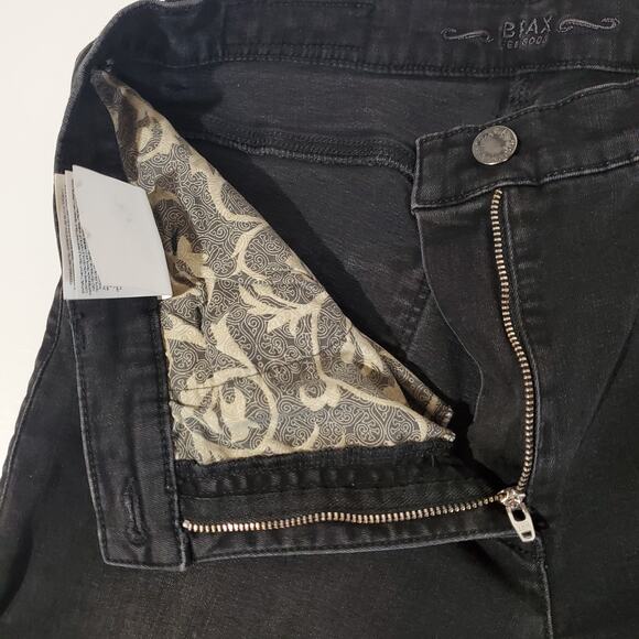 Brax Feel Good Womens Carola Brillian Straight Leg Jeans Size 29 Black Stretch - Picture 6 of 12